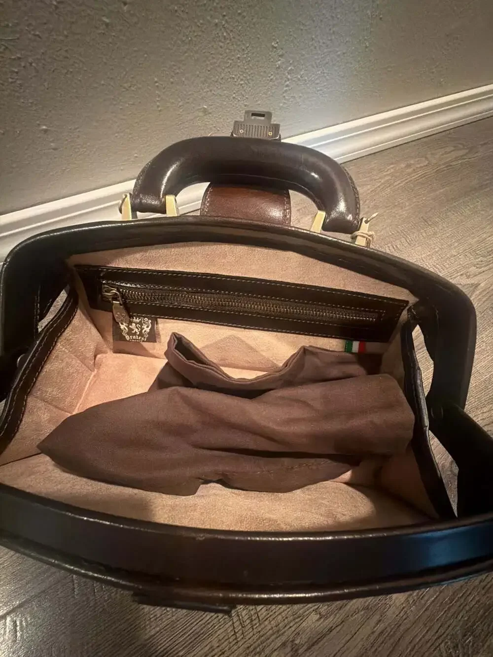 Pratesi Firenze Brunelleschi Cavallino Cowhide Top Handle Handbag